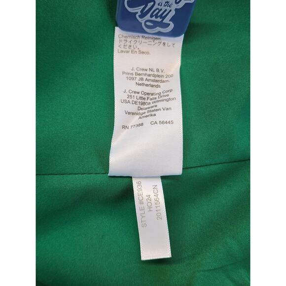 J.Crew Coat Womens Petite P00 Navy Blue Wool Blend Overcoat Gold Button Lagelook - Picture 10 of 13